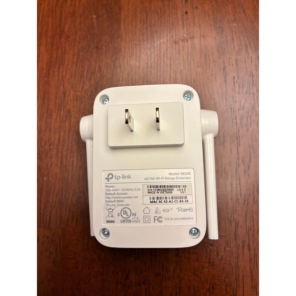 TP-Link Other - TP-Link AC750 Wi-Fi Range Extender RE205 Dual Band White Wireless Repeater